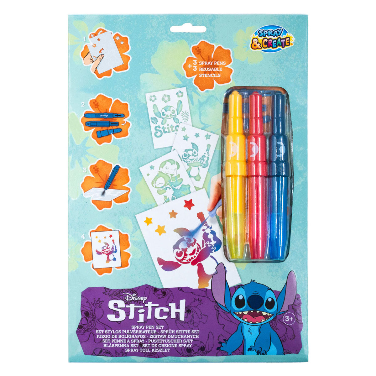 Canenco - Canenco Stitch blaaspennen met 3 sjablonen set