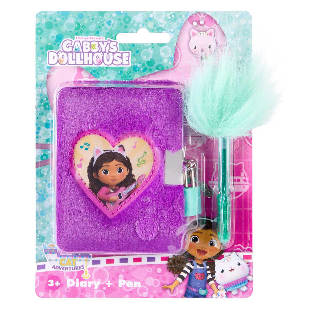 Canenco - Canenco Gabby's poppenhuis pluche dagboek met pluche pen