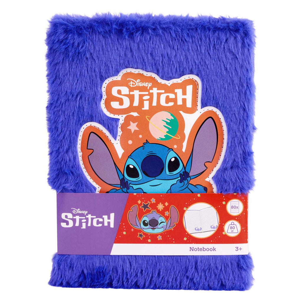 Canenco - Canenco Stitch pluche notitieboek donkerblauw