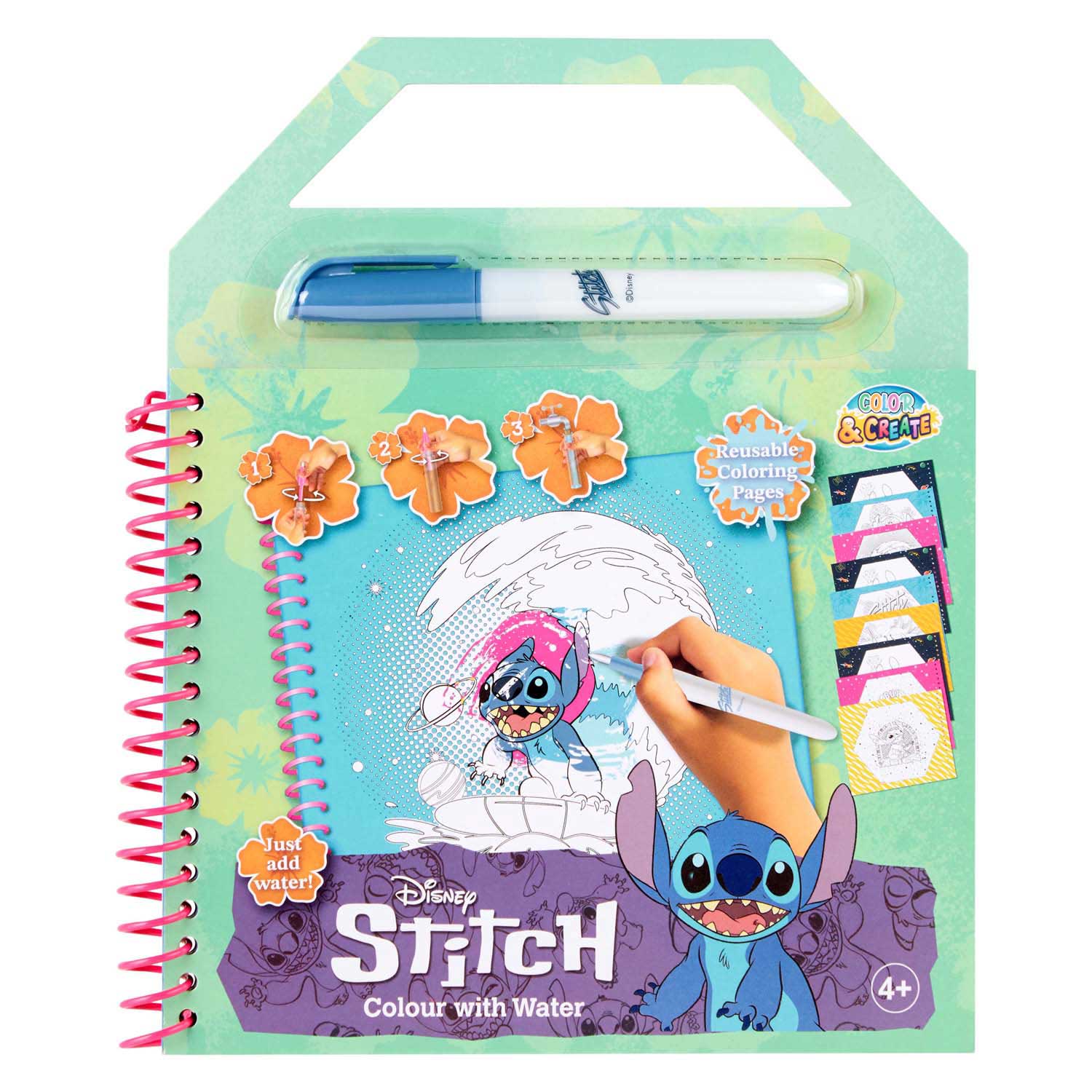 Canenco stitch waterkleurboekje - incl waterpen