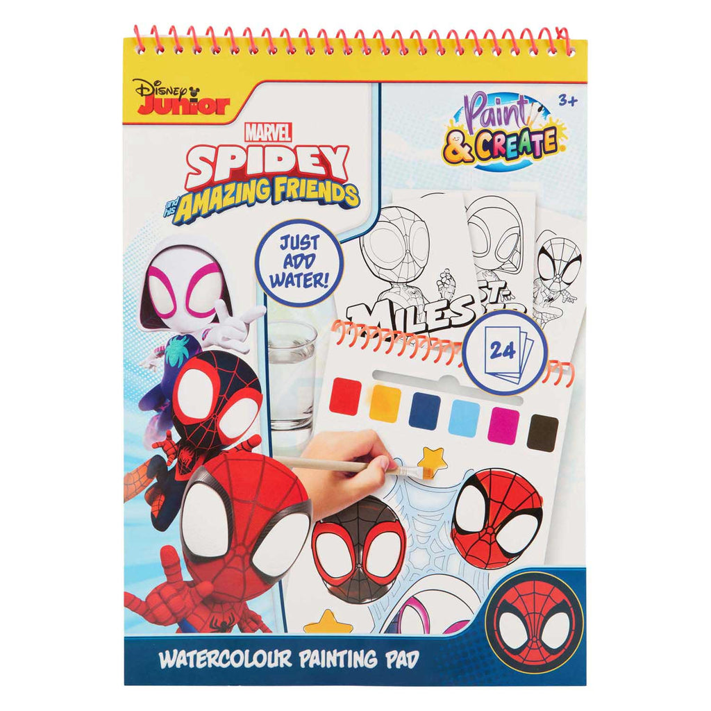 Canenco spidey water verfset boek - incl kwast
