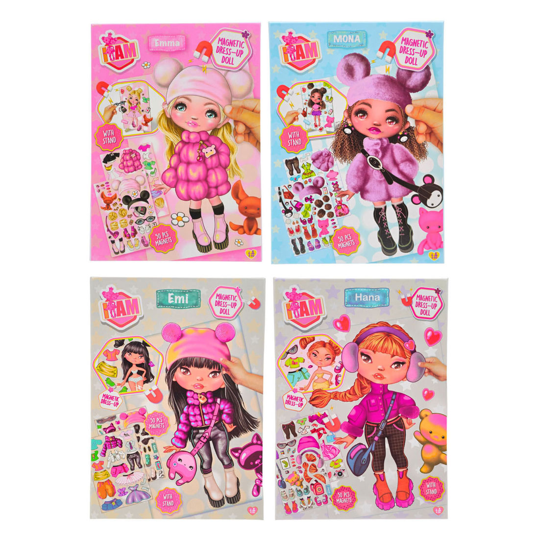 Canenco - Canenco magnetic dress up doll - winter a5