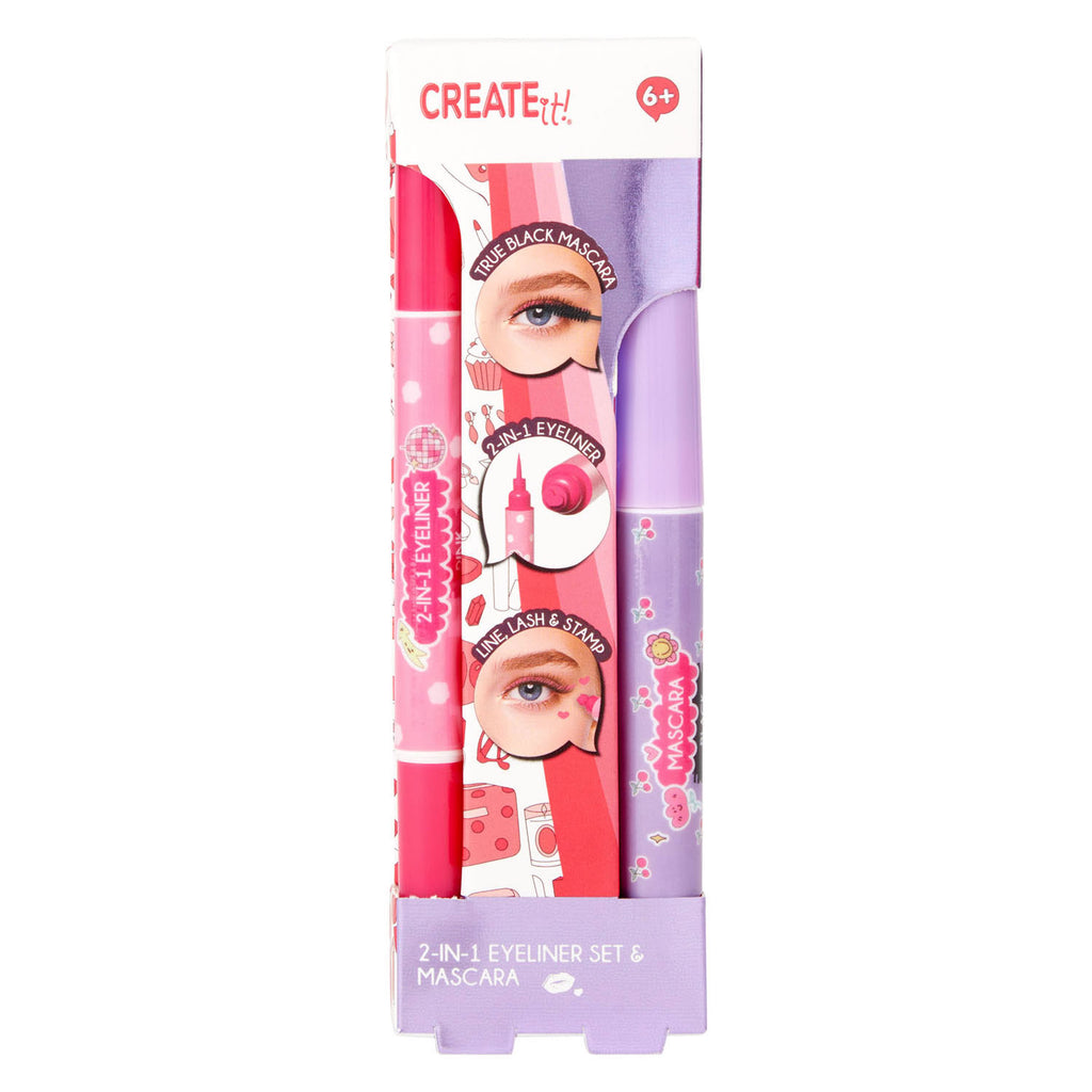 Canenco - Canenco Create it! oog make-up set - mascara en eyeliner met stempel