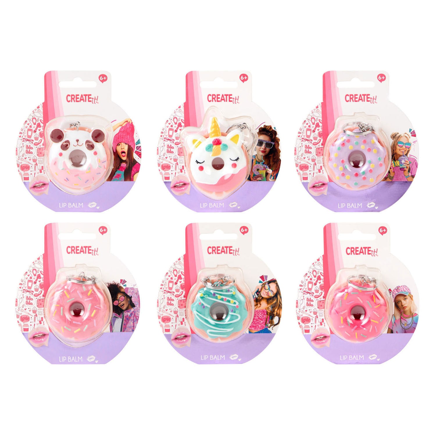 Canenco - Canenco Create it! donut lipbalsem sleutelhanger