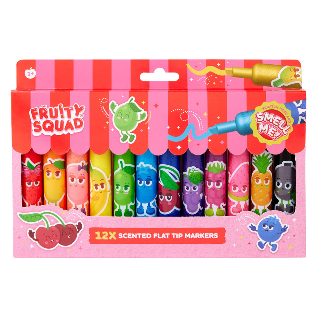 Canenco - Canenco Fruity squad geur markers chisel tip - 12 stuks