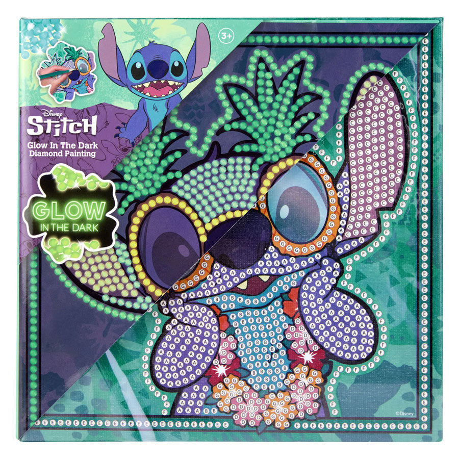 Canenco - Canenco Stitch diamond painting canvas glow in the dark 19x19cm