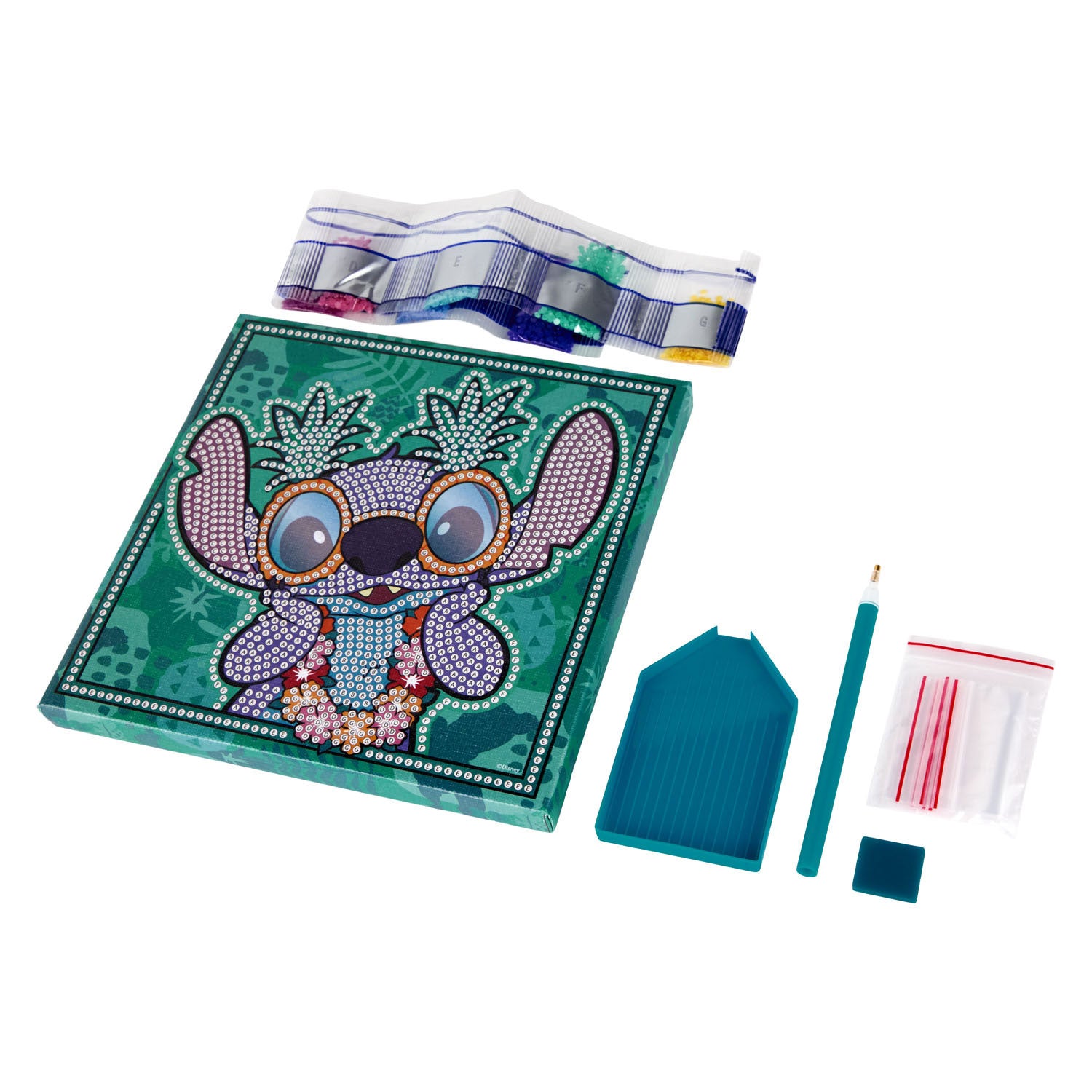 Canenco - Canenco Stitch diamond painting canvas glow in the dark 19x19cm