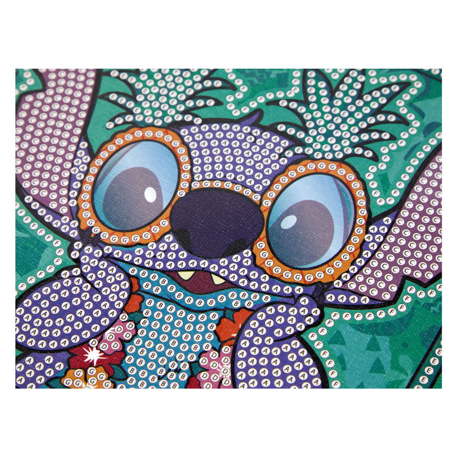 Canenco - Canenco Stitch diamond painting canvas glow in the dark 19x19cm