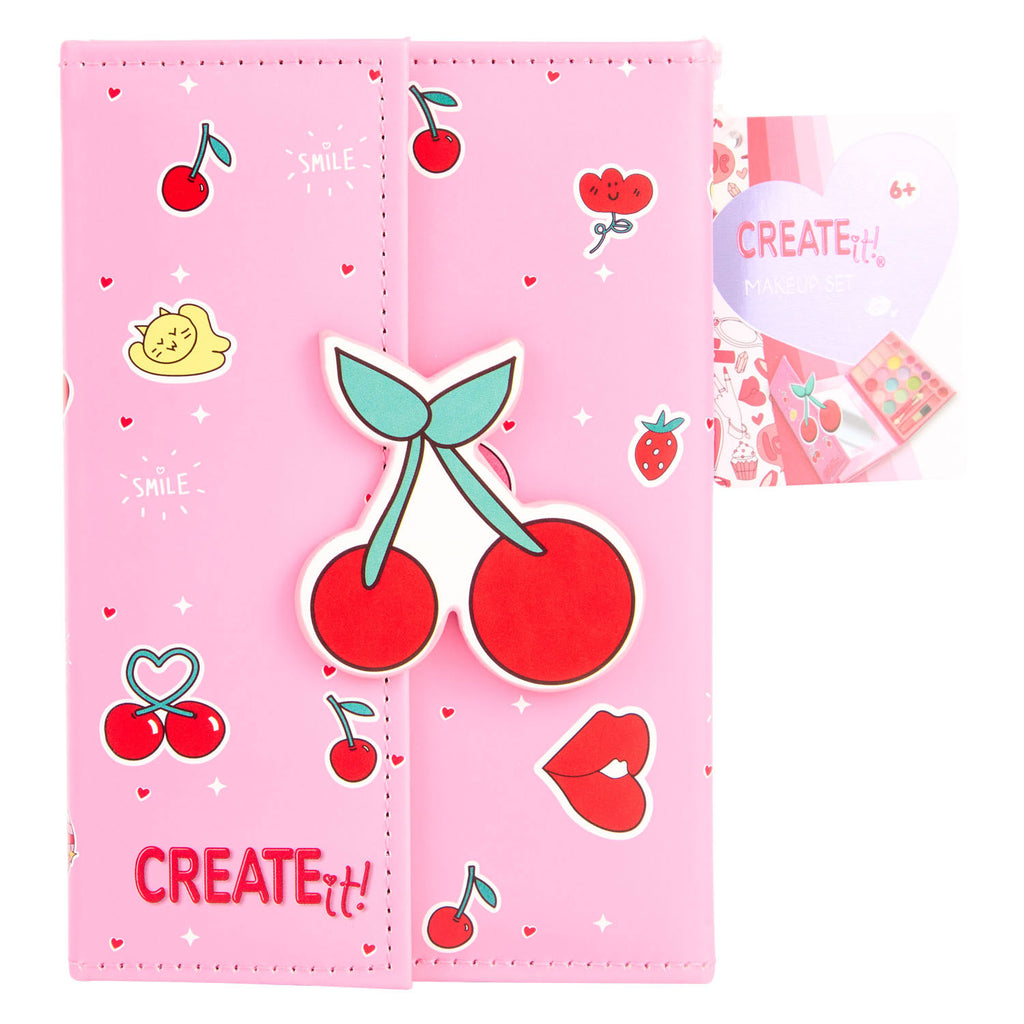 Create it! makeup boek kers magneetsluiting | 6 stuks