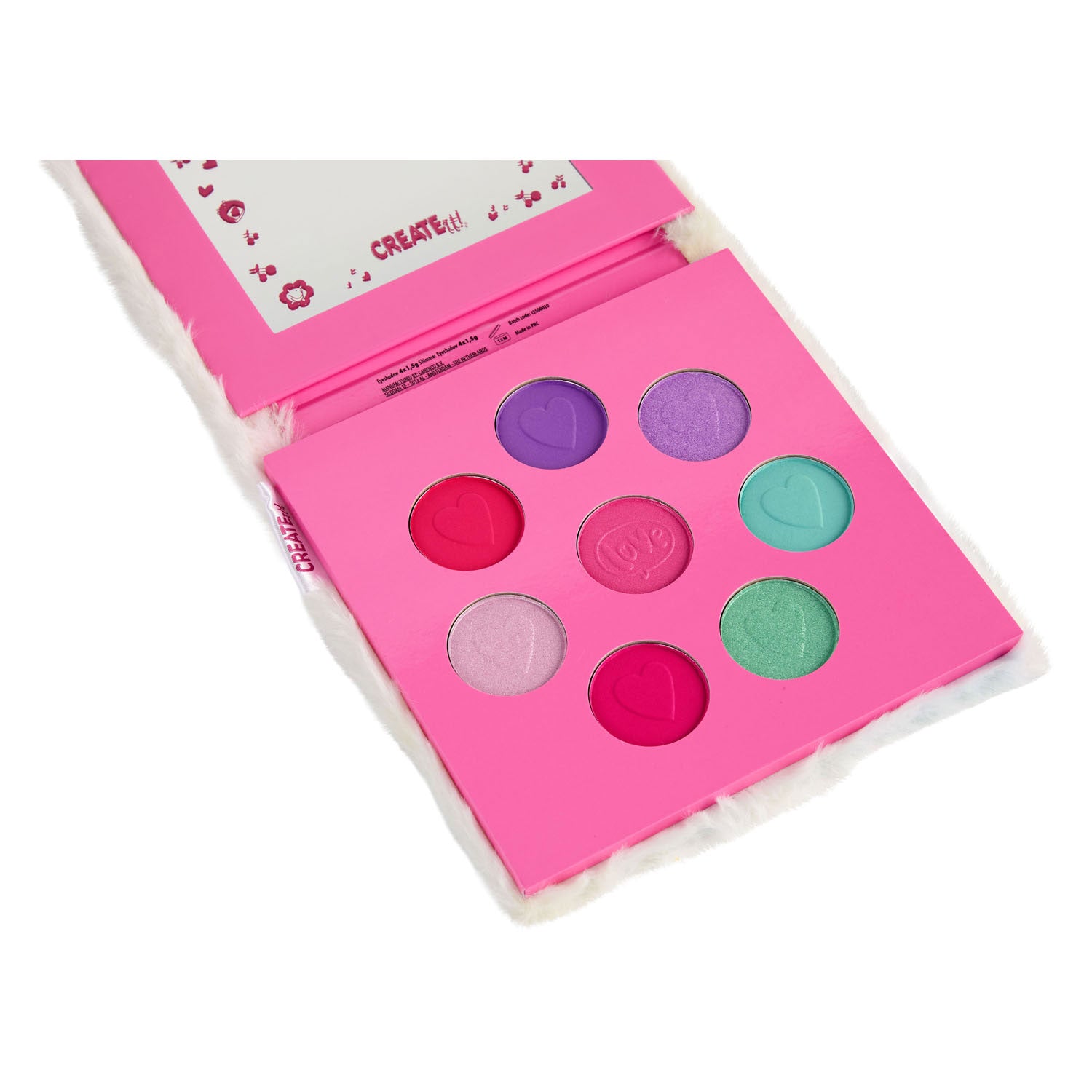 Create It! - oogschaduw palette fluffy - 8 kleuren