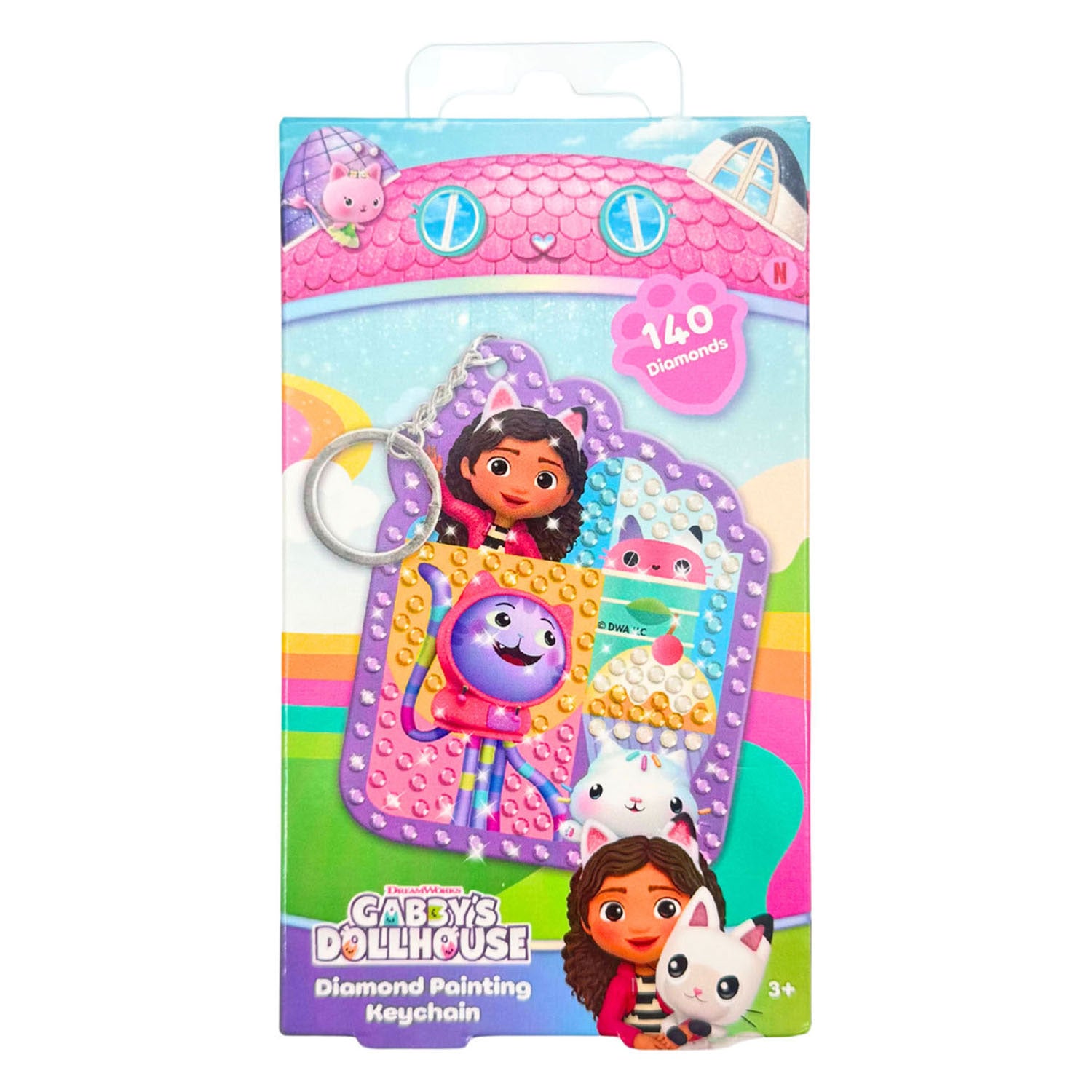 Canenco - Canenco Gabby's poppenhuis diamond painting sleutelhanger