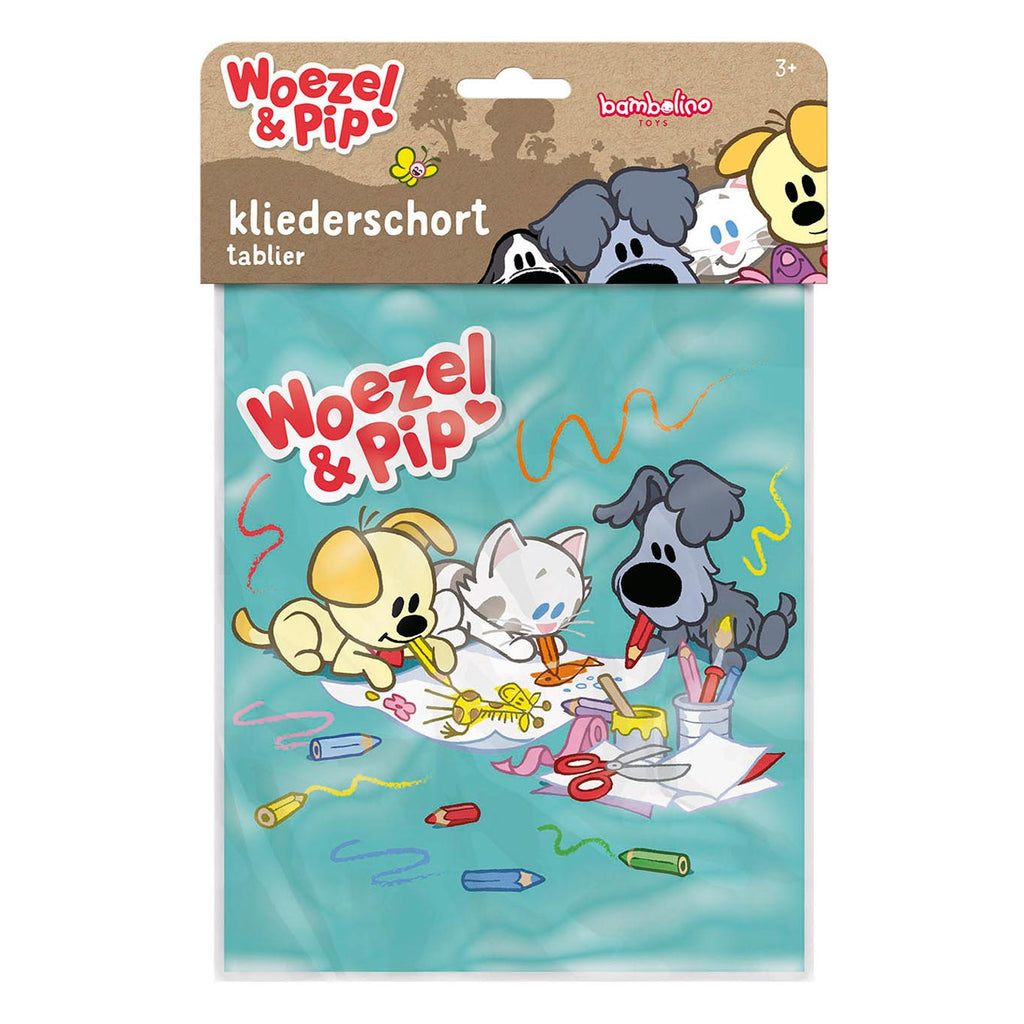 Bambolino woezel pip kliederschort met lange mouwen - makkelijk afneembaar - peuter en kleuter speelgoed - knutselen - voor meisjes en jongens - 3 tot 5 jaar - speelgoed kinderen - toys