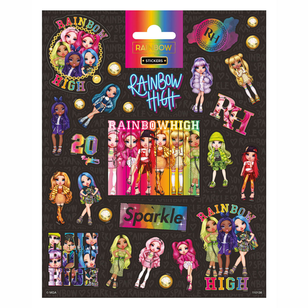 Totum - Totum Stickervel rainbow high