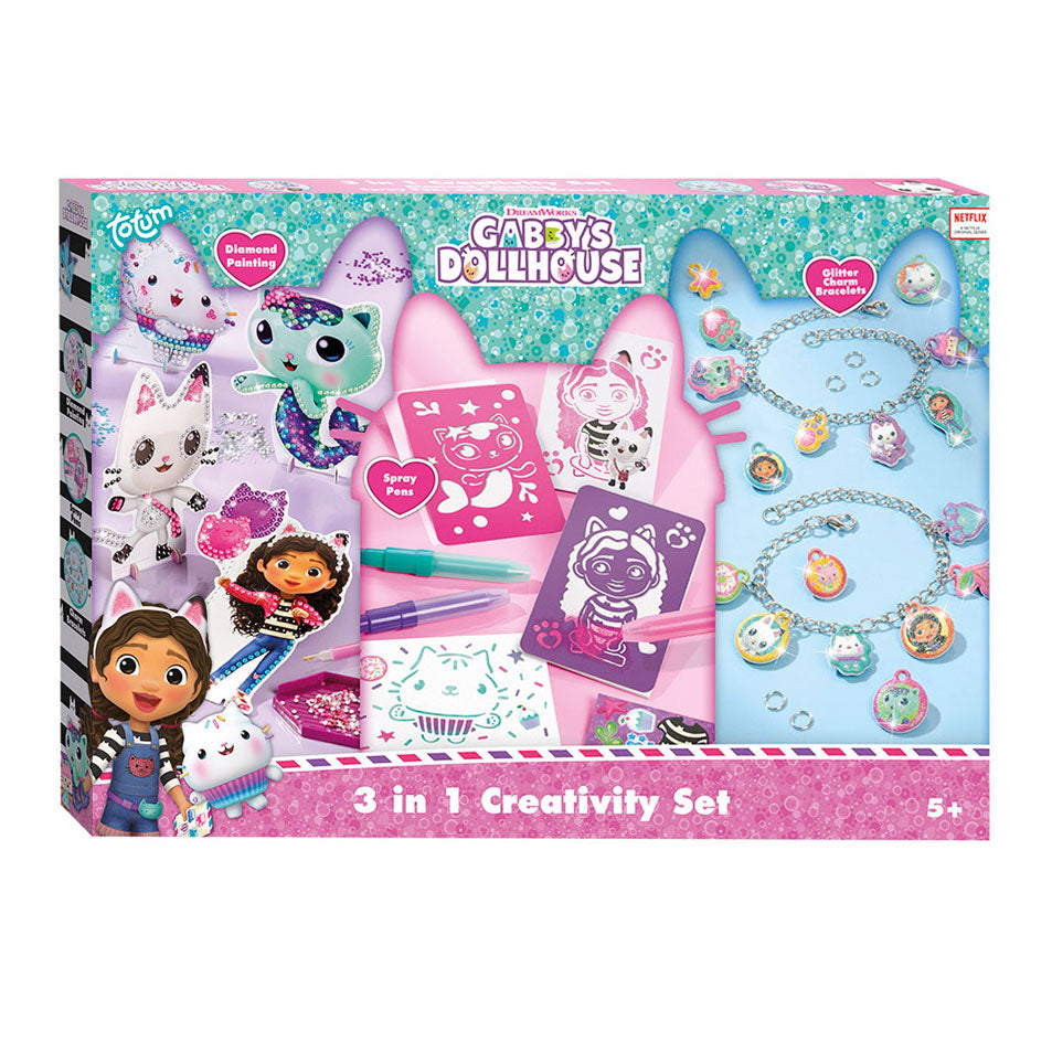 Totum - Totum Gabby's poppenhuis - 3in1 creativity knutselset