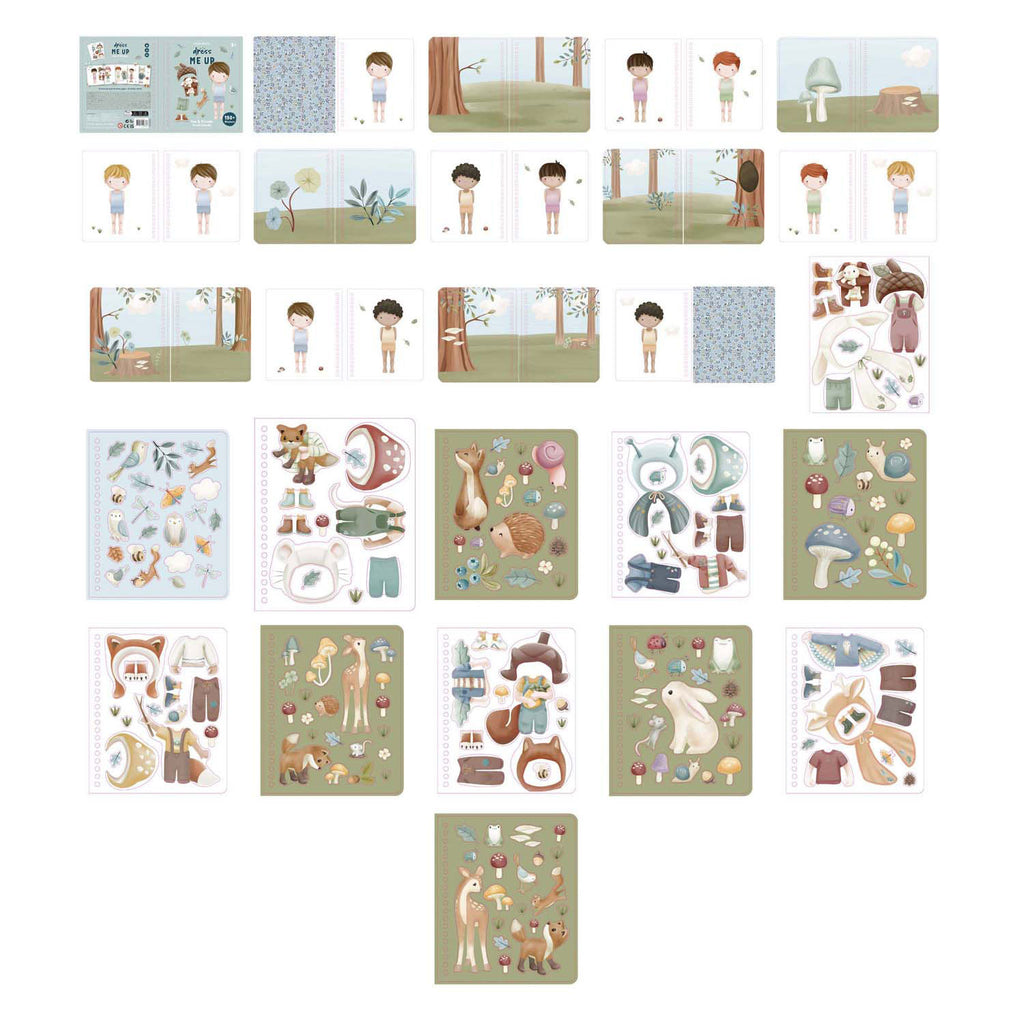 Little Dutch - Little Dutch dress up stickerboek jim forest friends