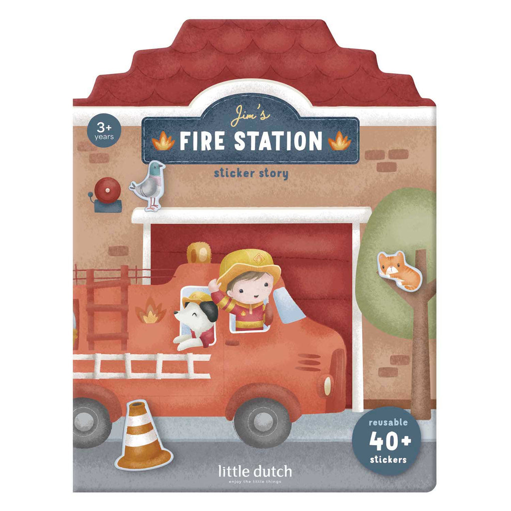 Little Dutch - Little Dutch stickervellen jim's brandweer