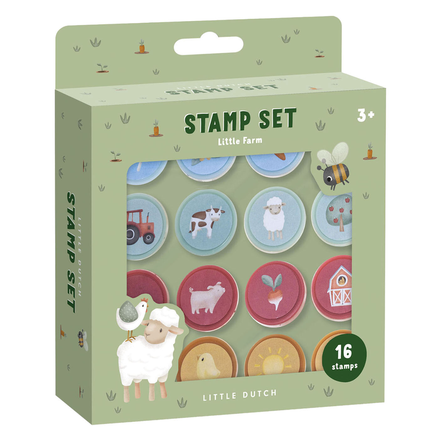 Bambolino Toys - Bambolino Toys Little dutch stempels little farm - 16 stuks