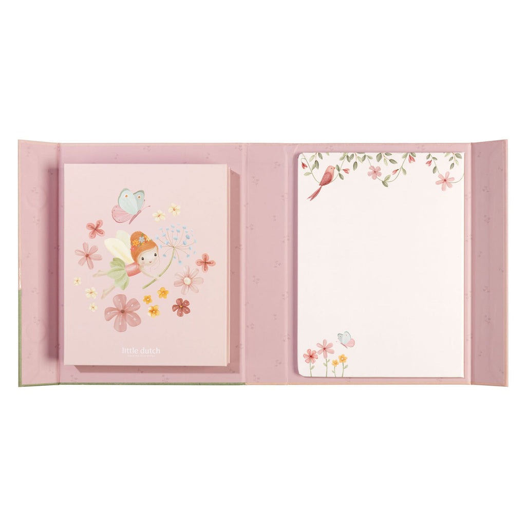 Bambolino Toys - Bambolino Toys Little dutch whiteboard kleurset met magneten - rosa fairy garden