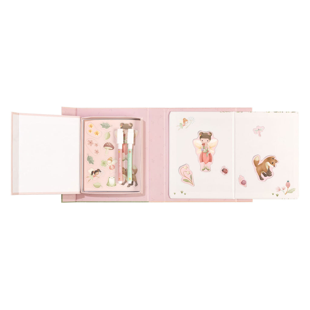 Bambolino Toys - Bambolino Toys Little dutch whiteboard kleurset met magneten - rosa fairy garden