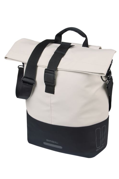 Basil B.V. - B.V. Tas basil cove shopper wit/zwart | mik hooks | 16l