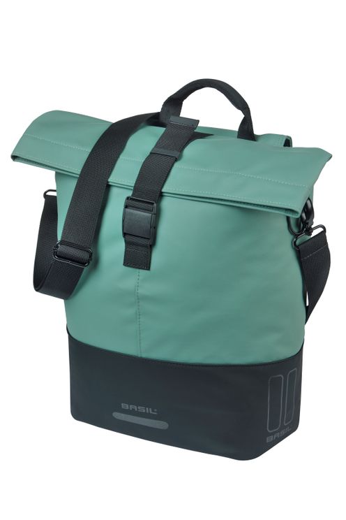 Basil B.V. - B.V. Tas basil cove shopper groen/zwart | mik hooks | 16l