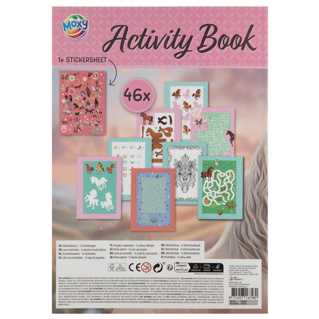 Moxy horses activiteitenboek + stickers a4