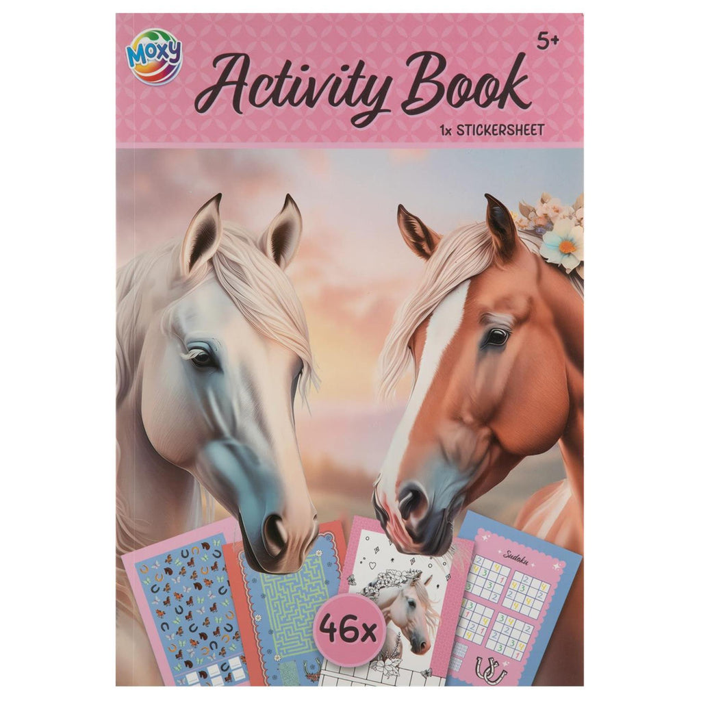 Moxy horses activiteitenboek met stickers a4 24 pagina's 29,7x21cm
