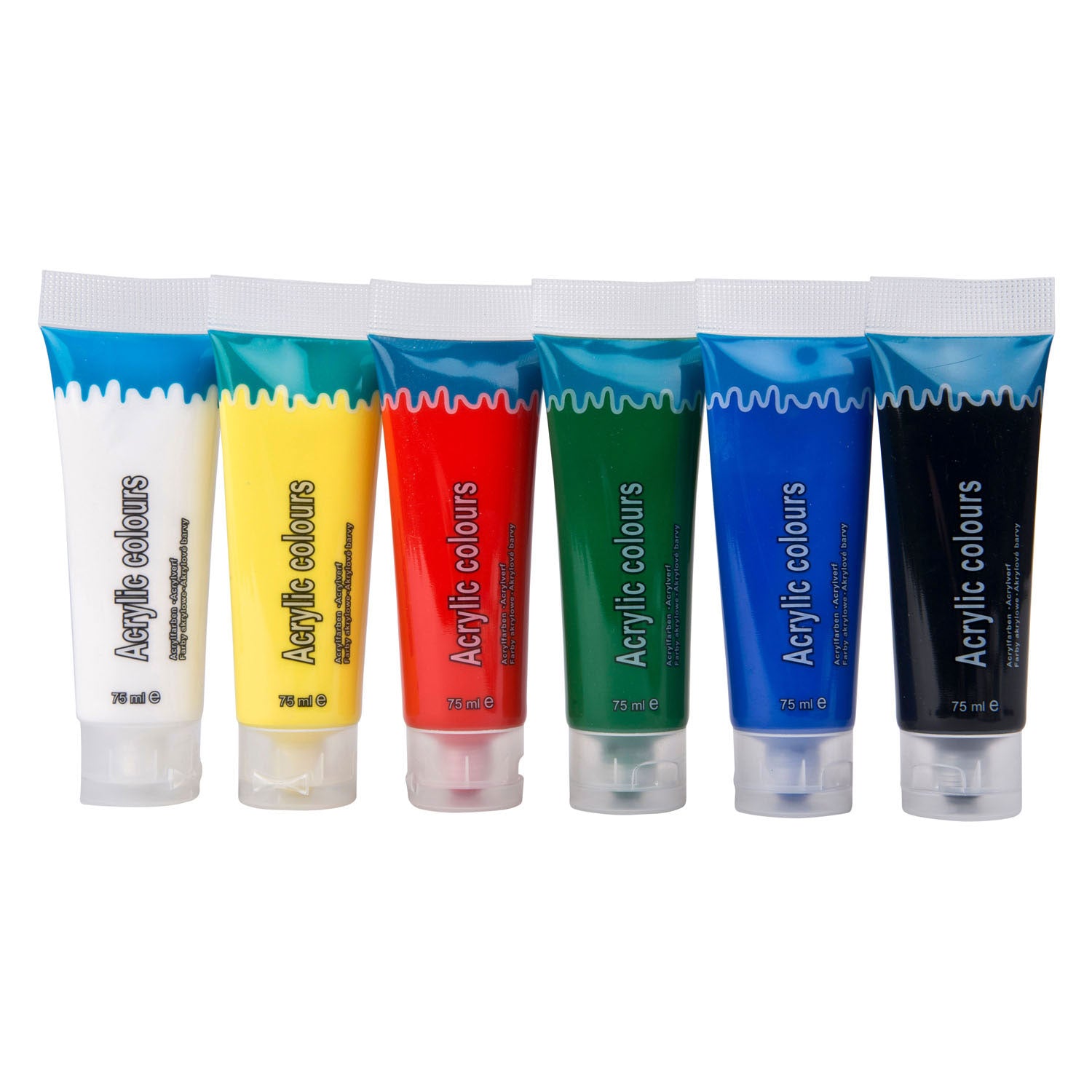 - Acrylverf in Tube 6 stuks