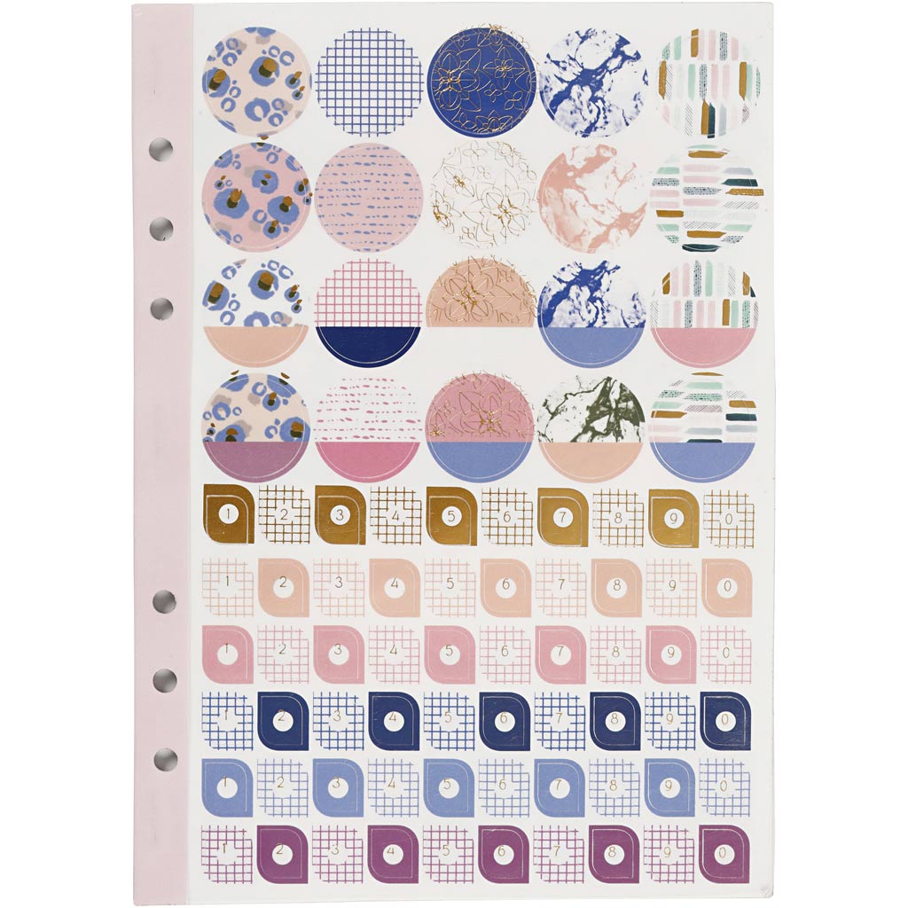 Creativ Company - Creativ Company Https://www.cchobby.nl/stickerboek-bloemen-a5-goud-paars-roze-1-stuk