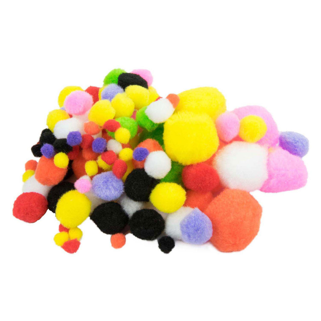 - Gekleurde Pompons 100st.