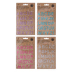 Strassstenen alfabet - letter stickers - 27dlg.