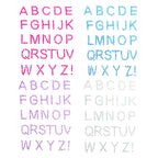 Strassstenen alfabet - letter stickers - 27dlg.