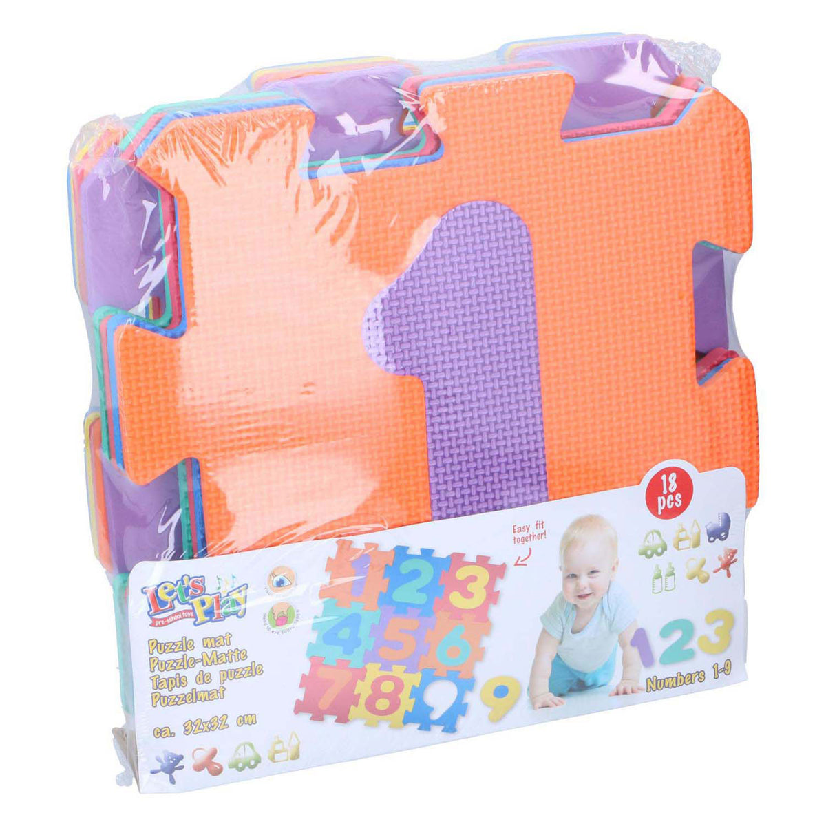 - Speelmat Foam Cijfers 9st.