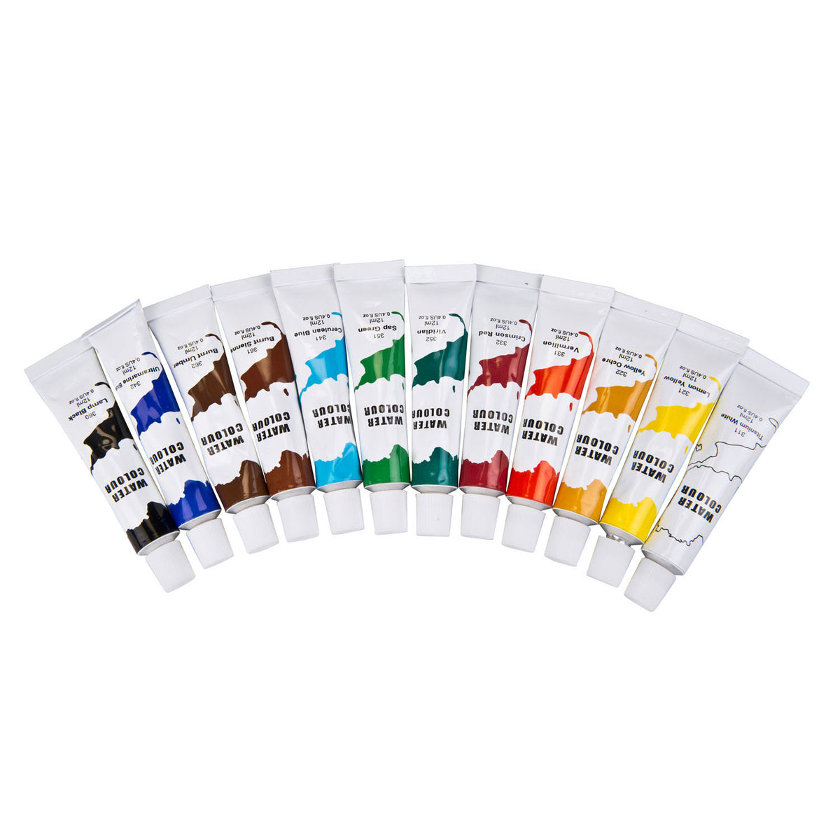 - Aquarelverf 12 stuks