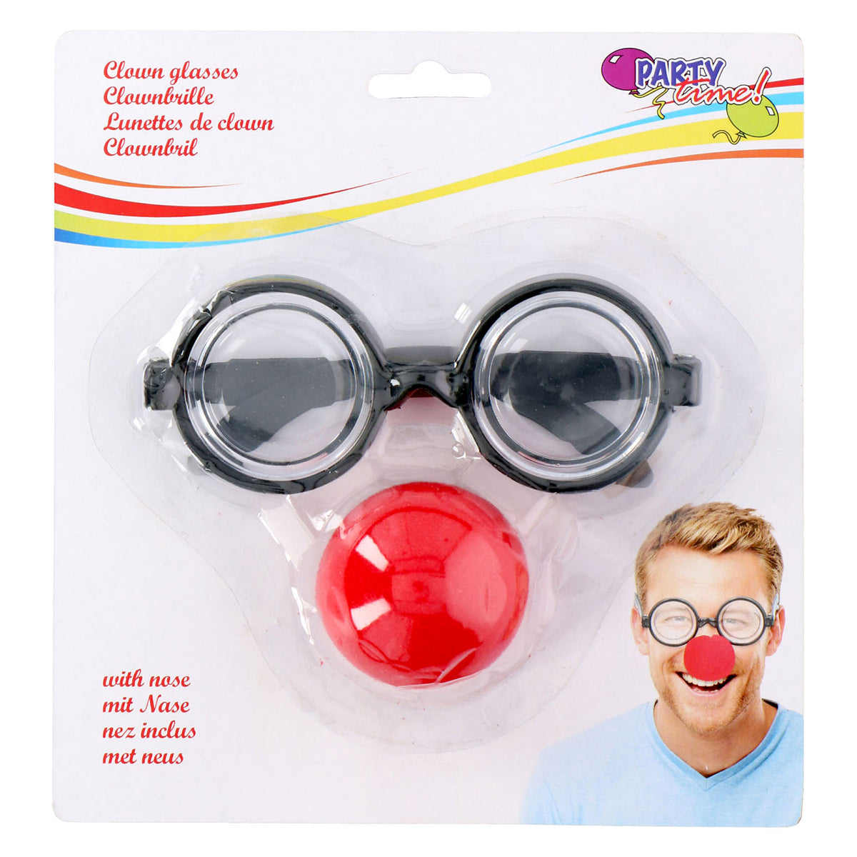 Merkloos sans marque clown bril neus pp