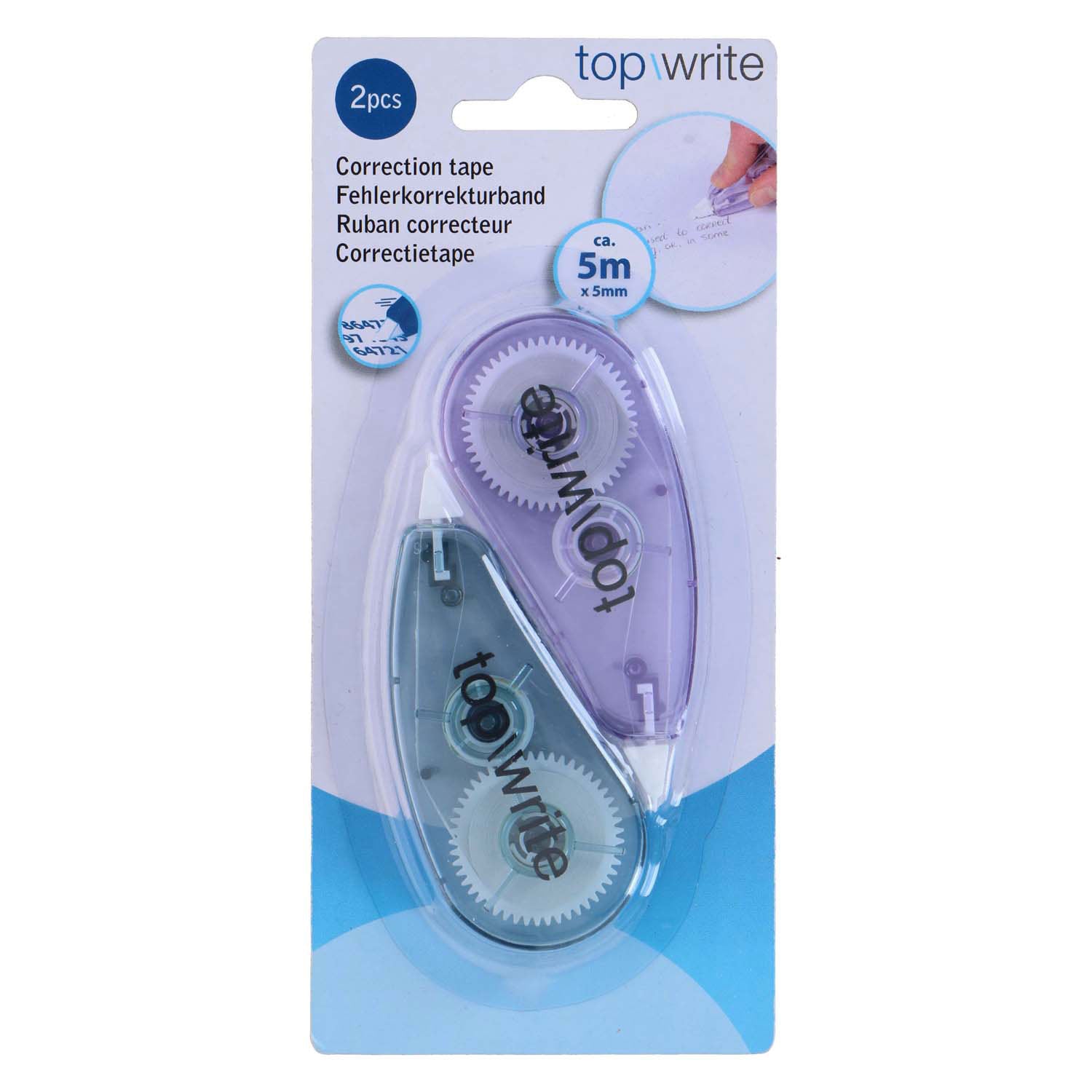 Correctietape 5m, 2st.