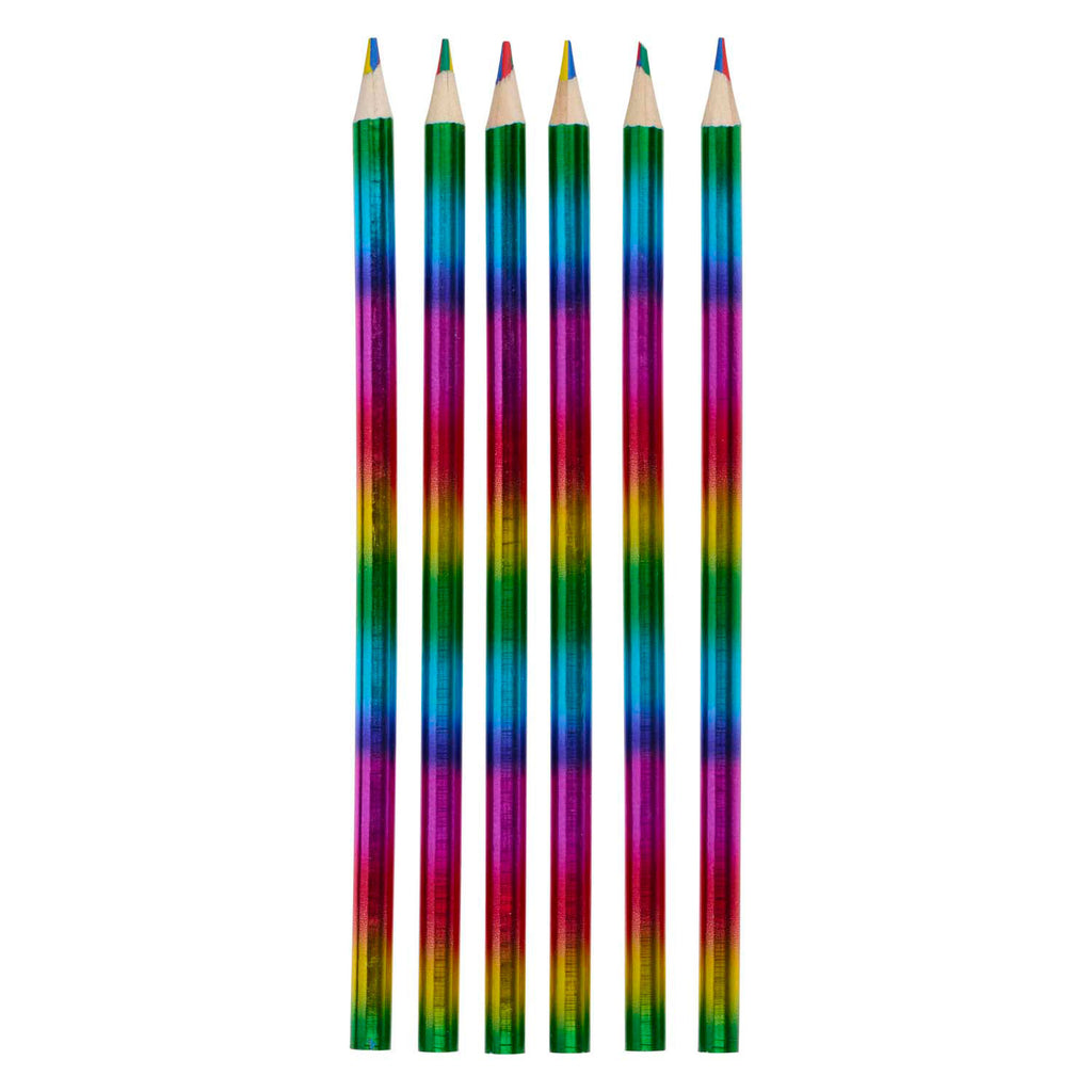 - 4-in-1 Regenboog Kleurpotloden 6 stuks