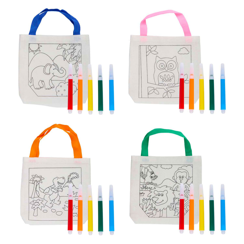 - Katoenen Tas met 5 Stiften
