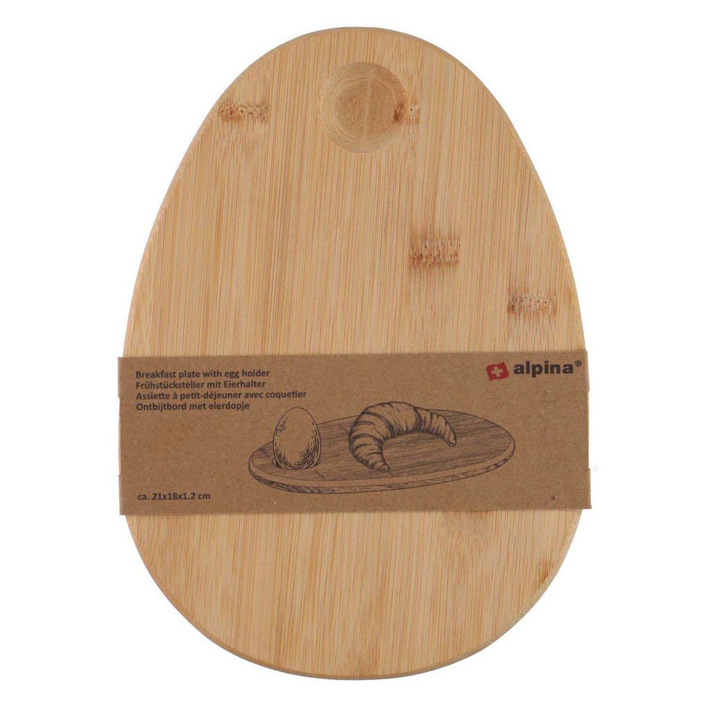 Alpina - Ontbijtbord met eierdopje