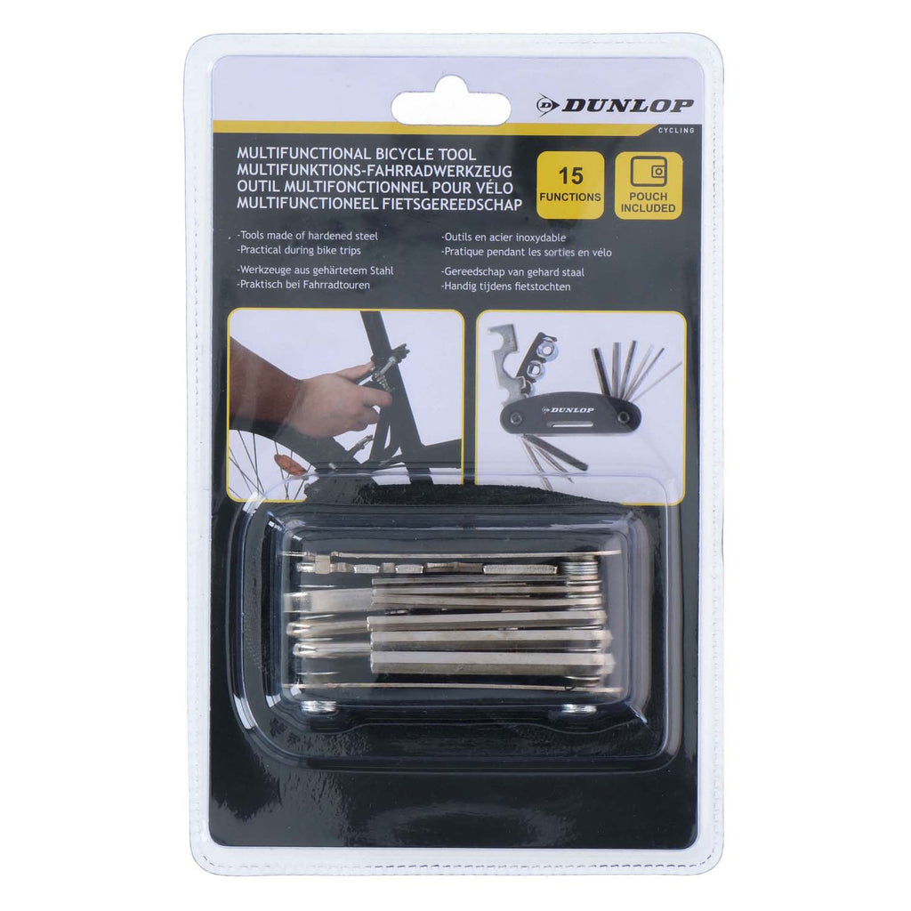Dunlop - Dunlop multifunctionele fietsgereedschapset met hoes