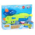 Bubblez 2-in-1 waterpistool en zeepbellen bellenmachine buitenspellen voor kinderen speelgoedbellenset incl. 50 ml bellenvloeistof
