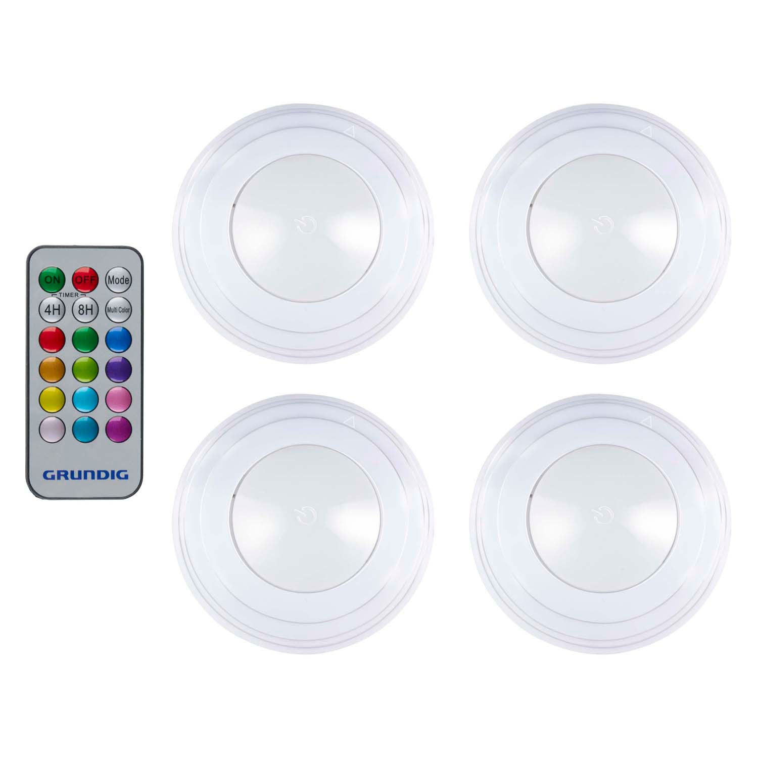 - Kleurveranderende Draadloze Ledlamp Set van 4