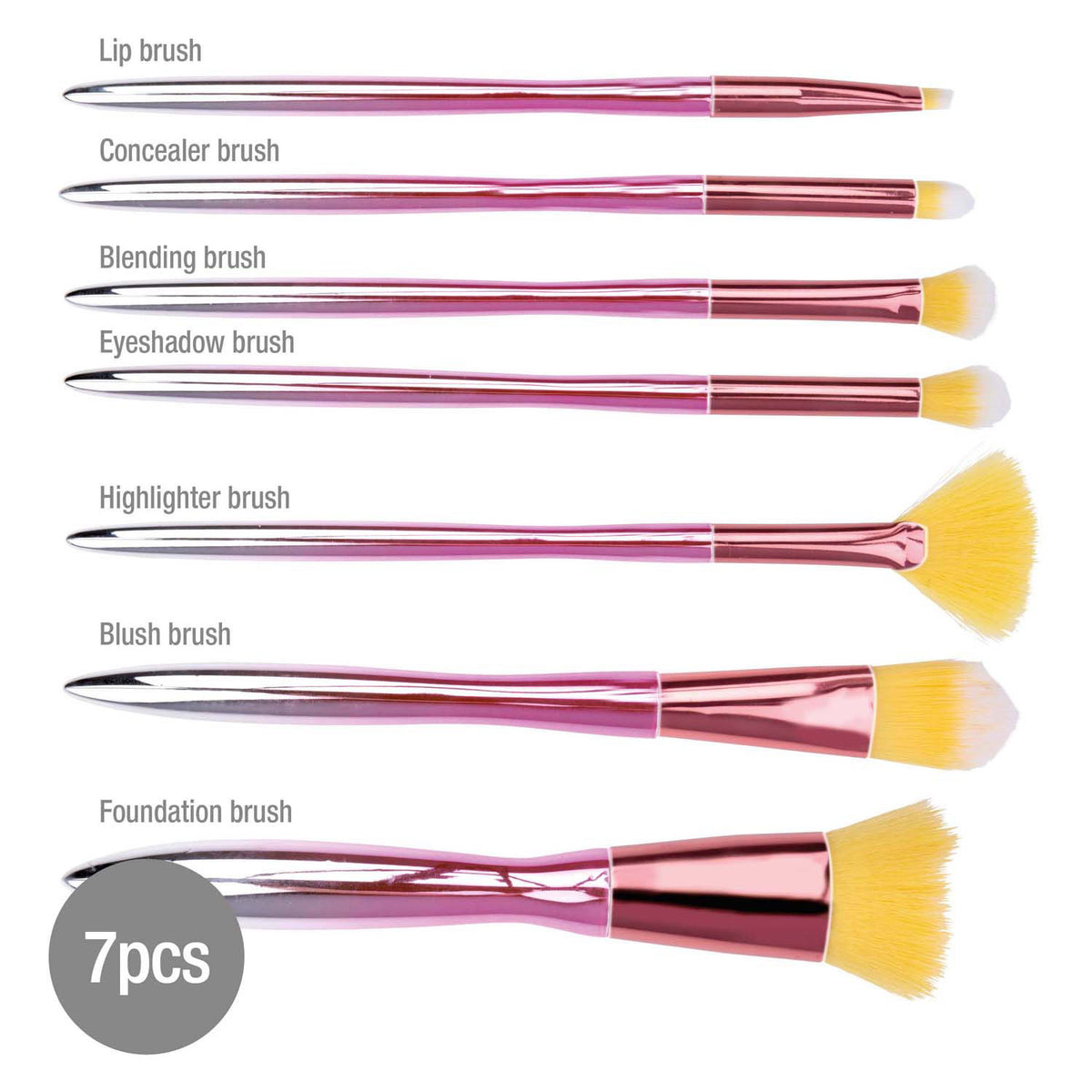 - Make-up Kwasten 7dlg.
