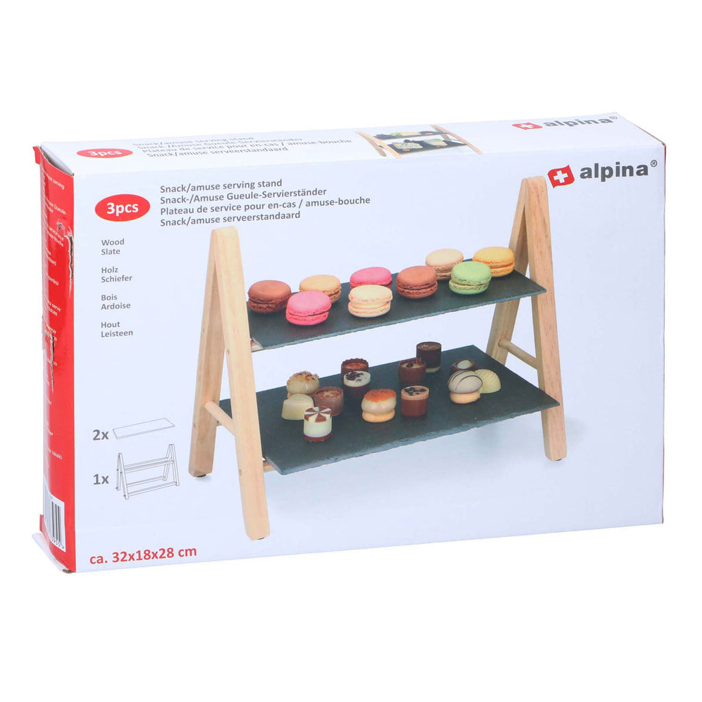 - Serveerstandaard Twee lagen 32x18x28cm