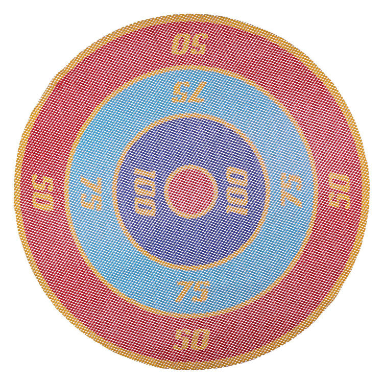 Eddy toys werpspel 5-delig - zwembad speelgoed kinderen - drijvend doelspel met schijven - spel voor water en tuin - diameter 65cm - multicolor