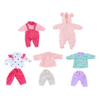 - Poppenkleding set 8dlg.