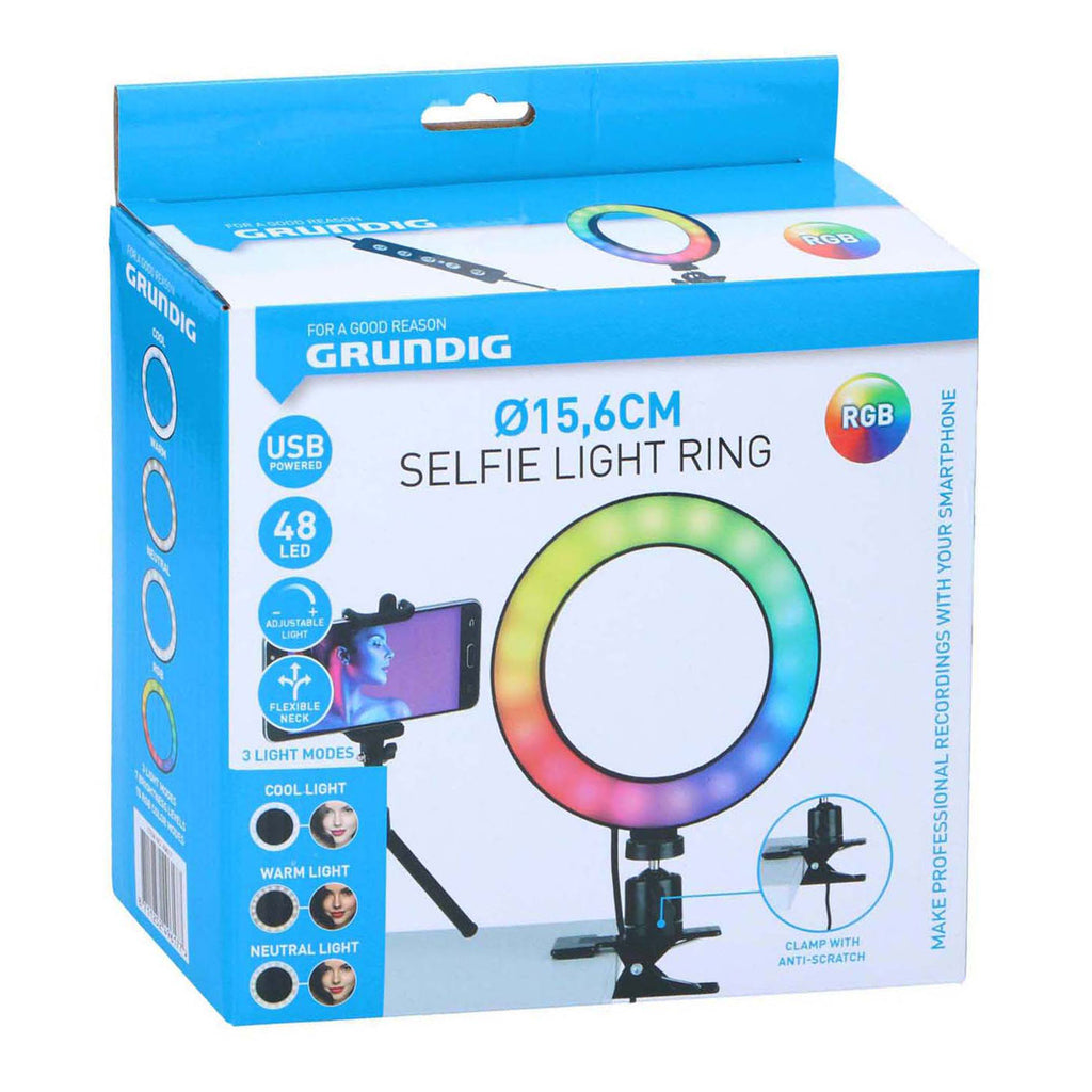 - Grundig Selfie Lichtring 48led - 156cm