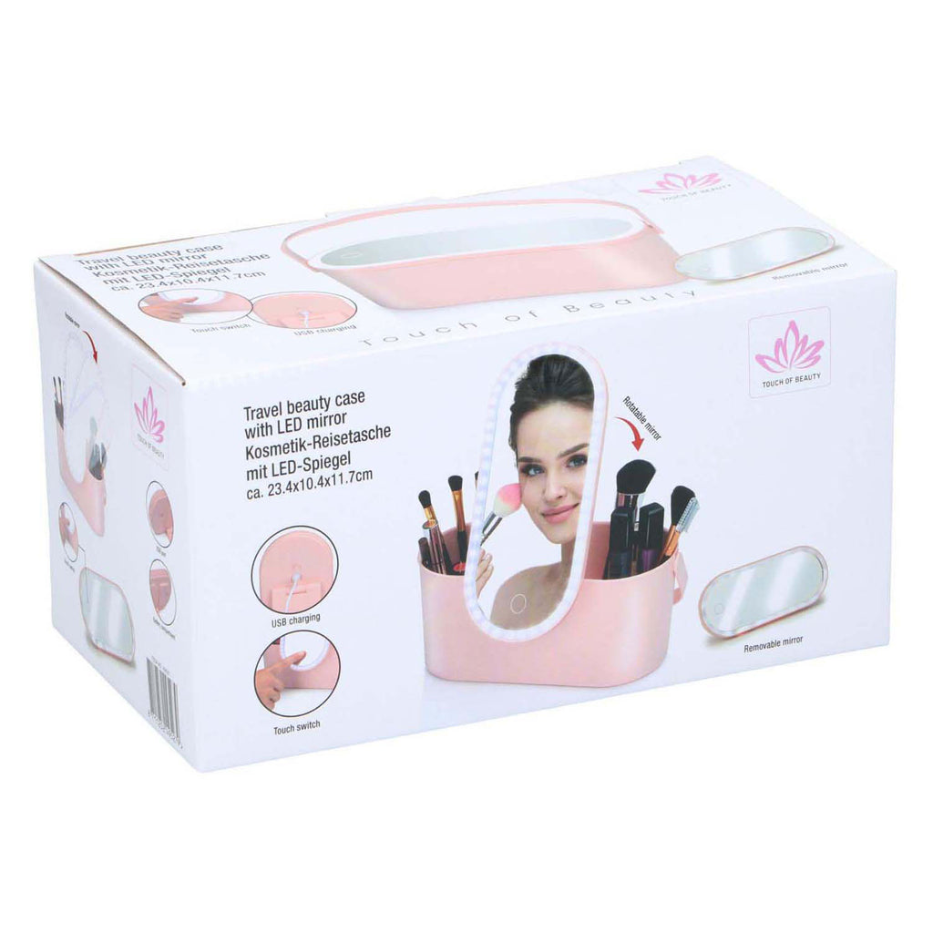 - Reis-Beautycase met LED-Spiegel