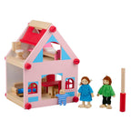 - Houten Poppenhuis met Accessoires 30dlg.