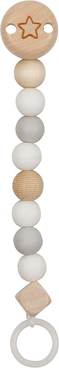Goki - houten fopspeenketting ster blauw